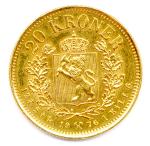 Norvège - Oscar II roi de Suède (1872-1905). 20 Kroner...