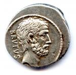 République Romaine - Junia (monétaire 54 avant J.-C.) Denier d'argent...