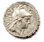 République Romaine - Poblicia (80 avant J.-C.) Denier dentelé d'argent...