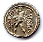 Rome - Jules César (63-44) Denier d'argent (tête de Vénus/Enée...