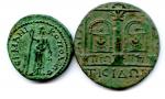 Lot de deux bronzes des Colonies Romaines : Géta et...