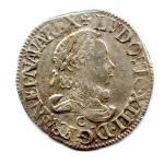 Louis XIII (1610-1643) Demi-franc d'argent (avec lis en cur du...
