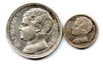 Lot de deux essais d'argent de Napoléon II (1811-1832) :...