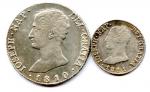 Lot de deux monnaies du Royaume d'Espagne Joseph Napoléon (1808-1813)...