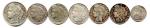 Lot de 7 monnaies d'argent (type Cérès) IIIe République (1871-1940)...