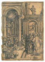 Albrecht DÜRER (1471-1528), d'aprèsLa Présentation au Temple.Monogrammé AD en bas...