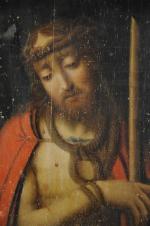 Andrea SOLARIO (1460-1524), d'après.École FRANÇAISE du XVIIème.Le Christ au roseau.Panneau...