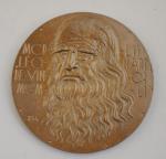 [RENAISSANCE]. Médaille commémorative : "Léonard de Vinci", par Joly. Diam....