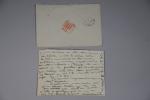 Mathurin Méheut (1882-1958). "Petite lettre au monogramme rouge 1919."L.A.S., monogrammée,...