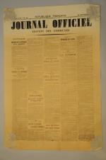 Journal officiel, n°38 du 22 septembre 1918.Édition des communes. Affiche...