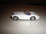 DINKY TOYS. Austin Healey.Made in France, Meccano, 546. Conducteur. Blanche...