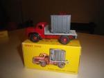 DINKY TOYS. Plateau berlier avec container.Made in France, Meccano, "34"....