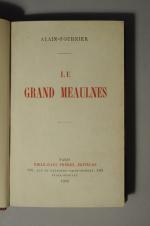 ALAIN-FOURNIER. (Henri Alban FOURNIER, dit). Le grand Meaulnes. Paris, Emile-Paul...