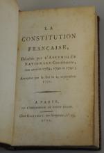 CONSTITUTION DE 1791.La Constitution Française décrétée par l'Assemblée NationaleConstituante aux...