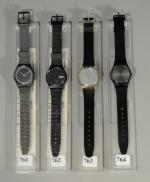 SWATCH SILVER CIRCLE. GA 105.Cool Chic et Blake's, 1987.Guide Swatchwatches...