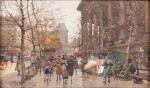 Eugène GALIEN-LALOUE (Paris, 1854 - Chérence, 1941)Paris, la porte Saint-Martin,...
