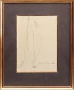 Max ERNST (Brülh, 1891 - Paris, 1976)Deux oiseaux.Crayon signé.20 x...