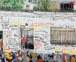 Jean-Pierre LAGRUE (Paris, 1939)Hommage à Serge Gainsbourg : mur de...
