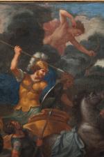 René Antoine HOUASSE (Paris, 1645-1710).Le combat d'Hector contre Ajax.Toile.63 x...