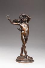 Augustin Jean MOREAU-VAUTHIER, dit MOREAU (1831-1893)Amour.Bronze patiné et signé ;...