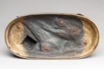 Prosper LECOURTIER (1851-1924)Le chien contrebandier.Bronze patiné et signé.Haut. 33,5 Long....