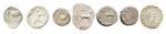 Lot de sept monnaies grecques en argent de Vélia, Agrigente,...