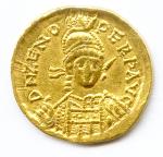 Zénon (475-491) Solidus frappé à Constantinople. Fr 40(4,42 g) T.B.