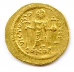 Maurice Tibère (582-602) Solidus frappé à Constantinople. Sear 478(4,48 g)...