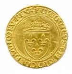 Charles VI (1380-1422)Ecu d'or à la couronne. Point 15e et...
