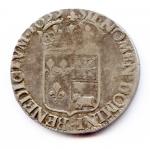Louis XIV (1643-1715)Demi-écu d'argent mèche longue de France-Navarre-Béarn1655 *F* =...