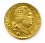 Louis XVIII (1815-1824)40 Francs or 1818 Lille.(12,92 g) Superbe.