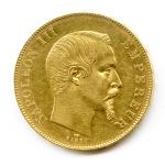 Napoléon III (1852-1870)50 Francs or 1855 Paris.(16,17 g)Quelques petits coups...
