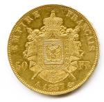 Napoléon III (1852-1870)50 Francs or 1857 Paris.(16,11 g)Quelques petits coups...