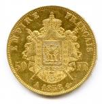Napoléon III (1852-1870)50 Francs or 1858 Paris.(16,11 g)Quelques petits coups...