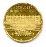 Allemagne frappe en or commémorative du château de Herrenchiemsee construit...