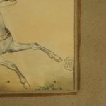 Auguste Denis RAFFET (1804-1860)Cavalier arabe. Étude pour la prise de...