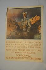 Réunion de 10 AFFICHES 1914-1918 : - Albert BESNARD (1849...