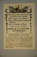Réunion de 10 AFFICHES 1914-1918 : - "Journée des Eprouvés...