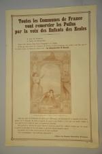 Réunion de 10 AFFICHES 1914-1918 : - Alcide Théophile ROBAUDI...