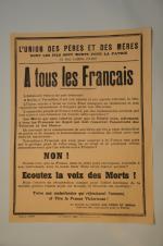 Réunion de 10 AFFICHES 1914-1918 : - Maurice NEUMONT (1868...