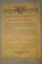 Réunion de 10 AFFICHES 1914-1918 : - A. LECHAUDEL (XIX...