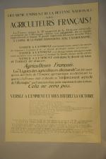Réunion de 10 AFFICHES 1914-1918 : - "Deuxième Emprunt De...