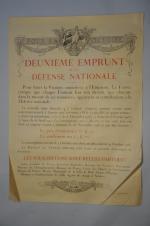 Réunion de 9 AFFICHES 1914-1918 : - "Comité National De...