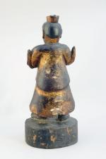 CHINE. STATUETTE de GUANYIN en bronze patiné. 
Chine, probablement d'époque...