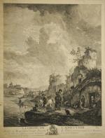Réunion d'ESTAMPES comprenant :
-VAN ARTOIS Jacques (né en 1613). Paysages....