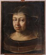 École BOLONAISE du XVIIIe, suiveur de RENI
Portrait de femme.
Toile.
46 x...