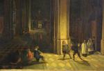 Pieter VAN STEENWYCK (1615-1656), suiveur de.
École FLAMANDE du XIXème.
Procession dans...