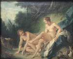 dans le goût de François BOUCHER  (1703-1770)
Le bain de...