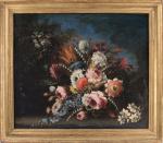 Attribué à Giacomo NANI (1701-1770)
Jetée de fleurs.
Paire de toiles.
40 x...