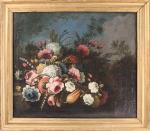 Attribué à Giacomo NANI (1701-1770)
Jetée de fleurs.
Paire de toiles.
40 x...